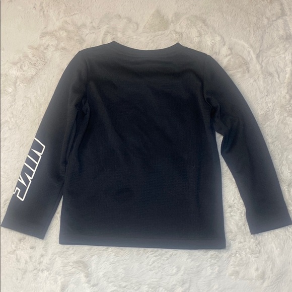 Nike Black Long Sleeve Tee with Iconic Swoosh - Picture 3 of 7